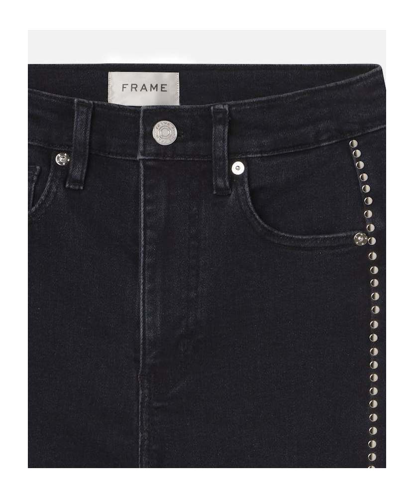 Frame Belt-loop Jeans In Black