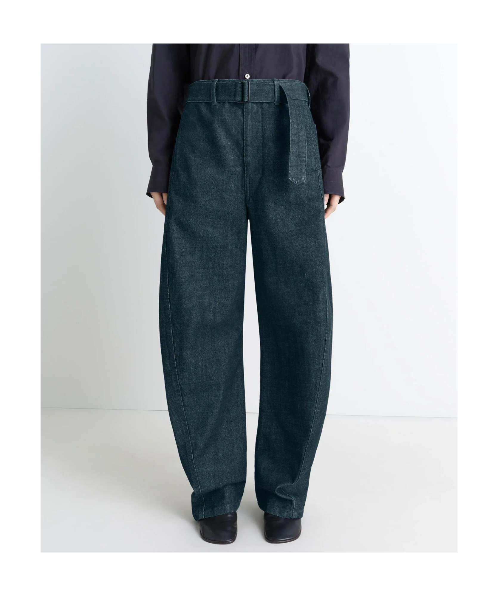 Lemaire Adjustable-strap Jeans In Blue
