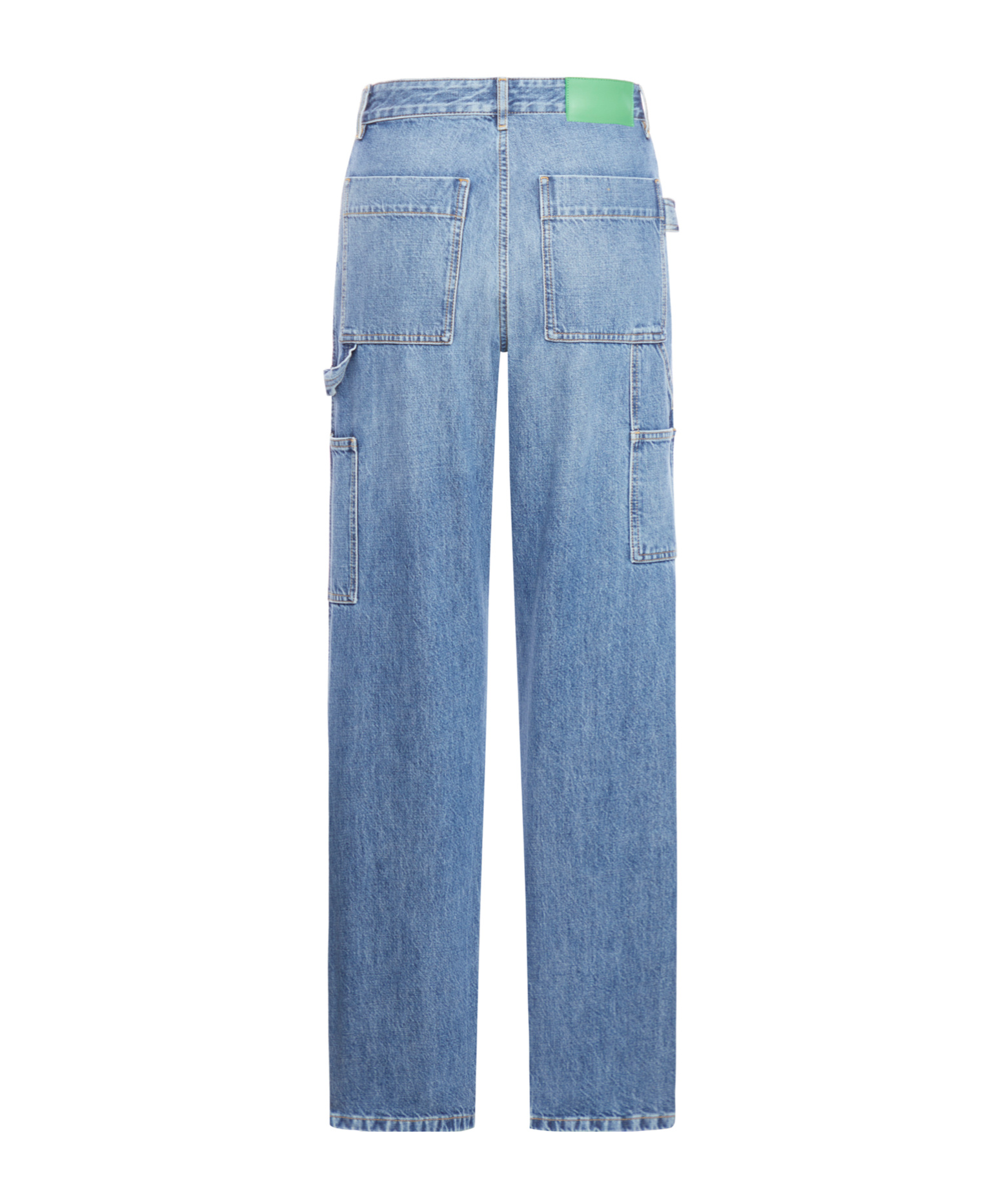 Bottega Veneta Vintage Wash Cargo Denim In Blue