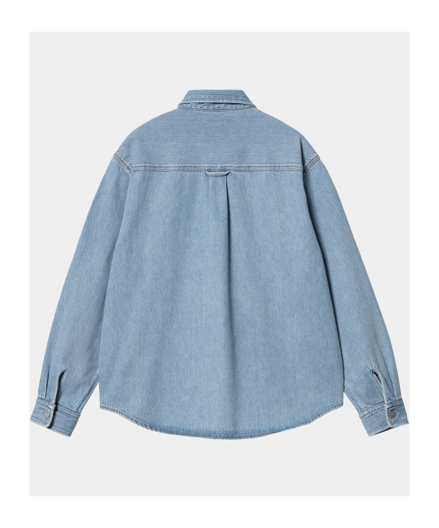 Carhartt Harvey Shirt With Long Sleeves And Pointed Collar In Blue