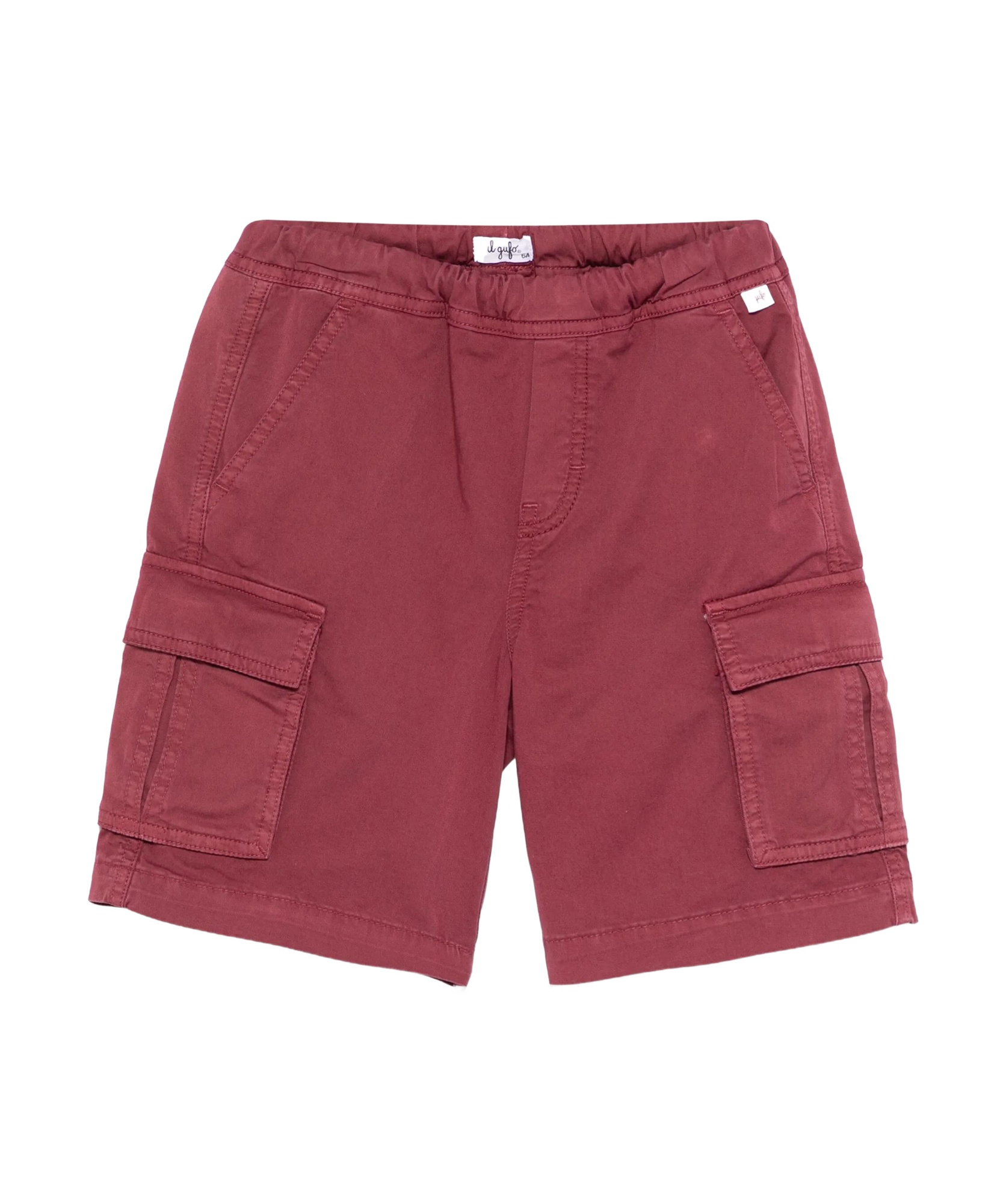 Il Gufo Elastic Waist Shorts In Red