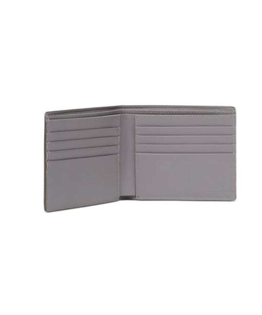 Fendi Ff-jacquard Bi-fold Wallet In Gray