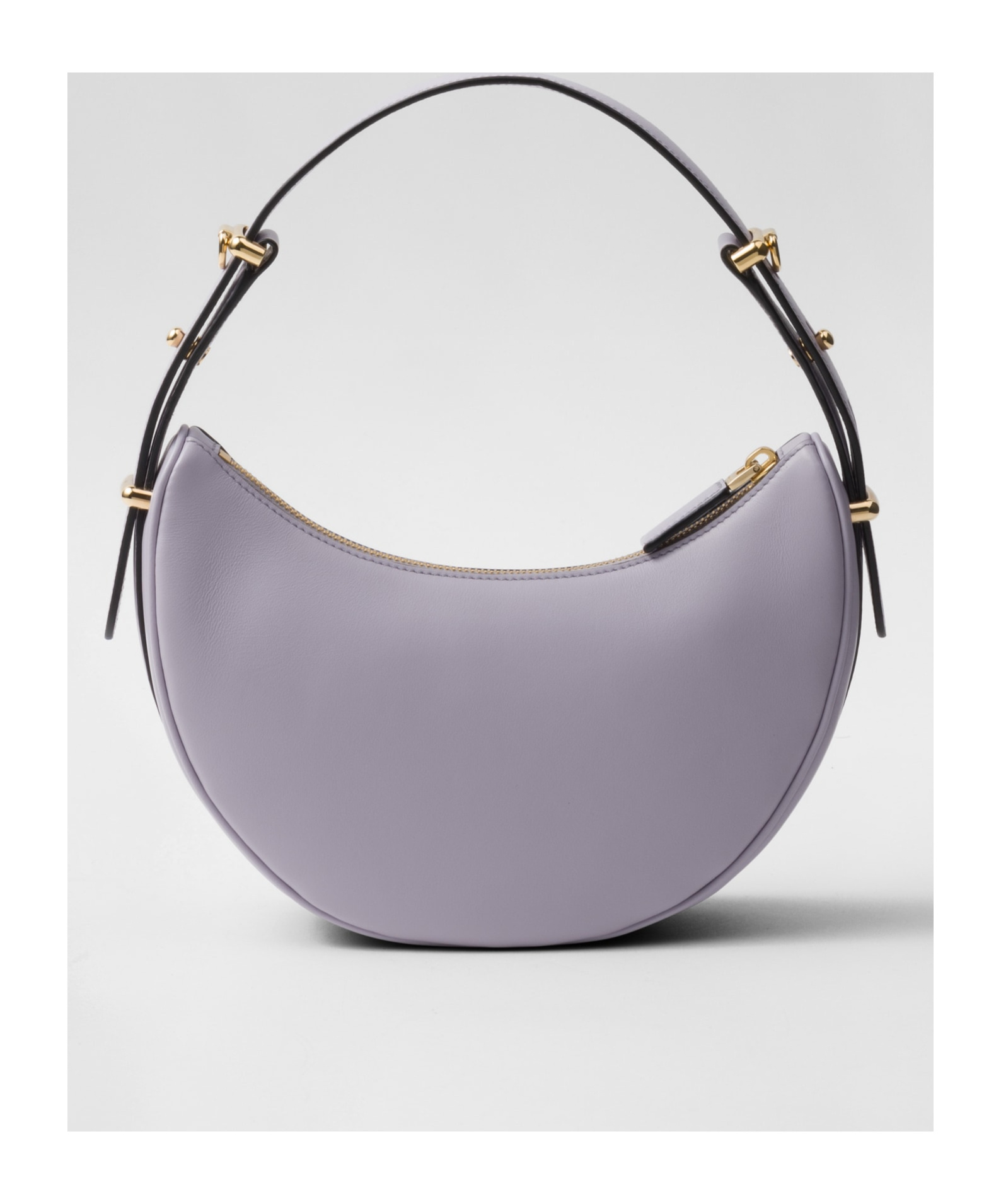 PRADA PRADA ARQUÉ LEATHER SHOULDER BAG