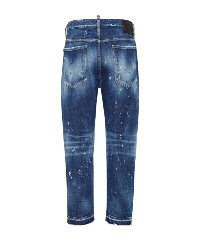 Dsquared2 Distressed Slim Jeans In Blue
