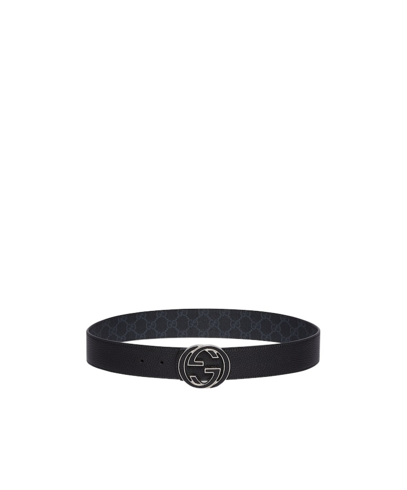 Gucci Interlocking Waist Belt In Black