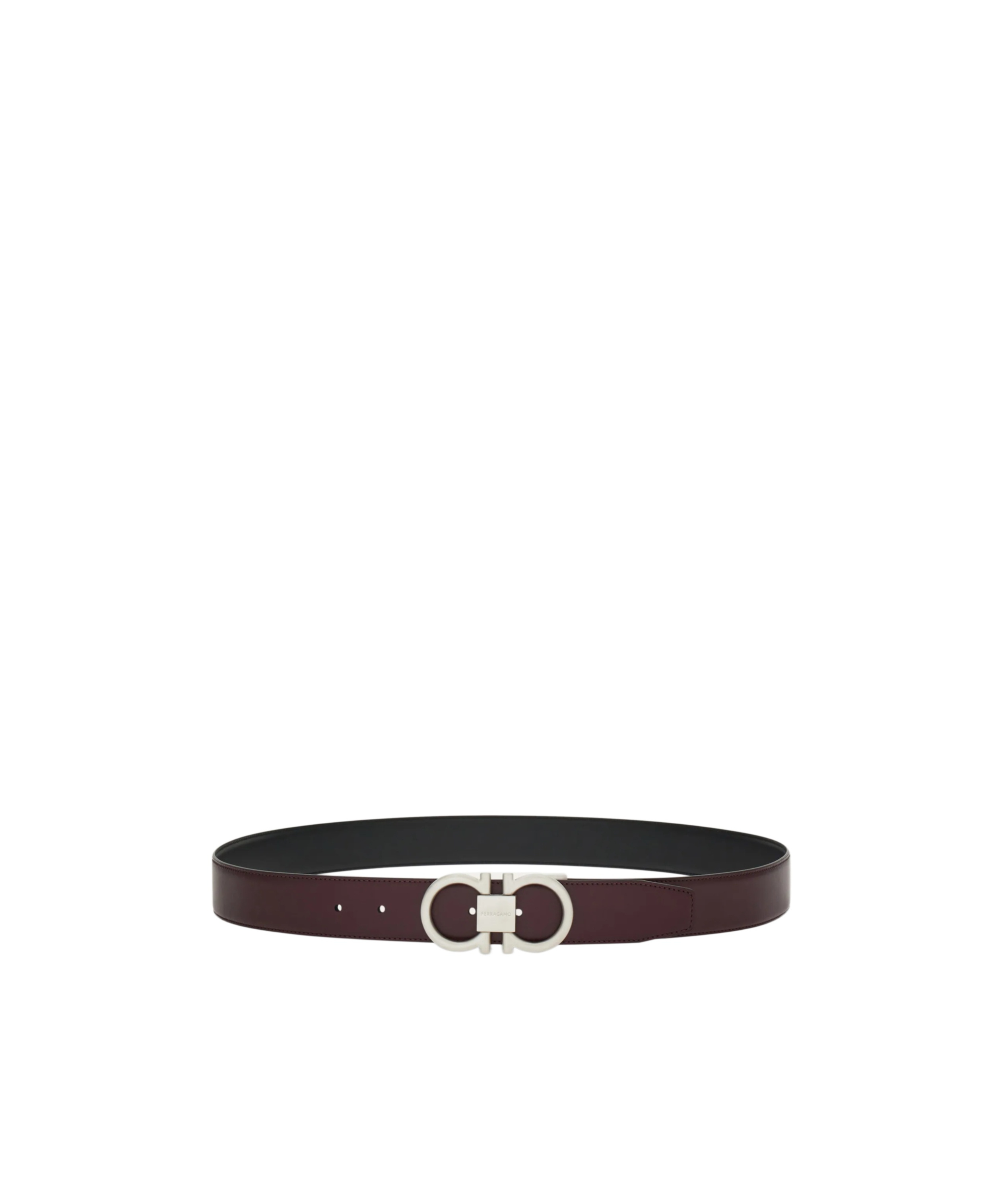 Ferragamo Double-sided Logo Buckle Belt In Red