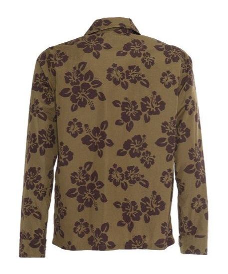 Aspesi Relaxed-fit Floral-patterned Shirt With Classic Collar