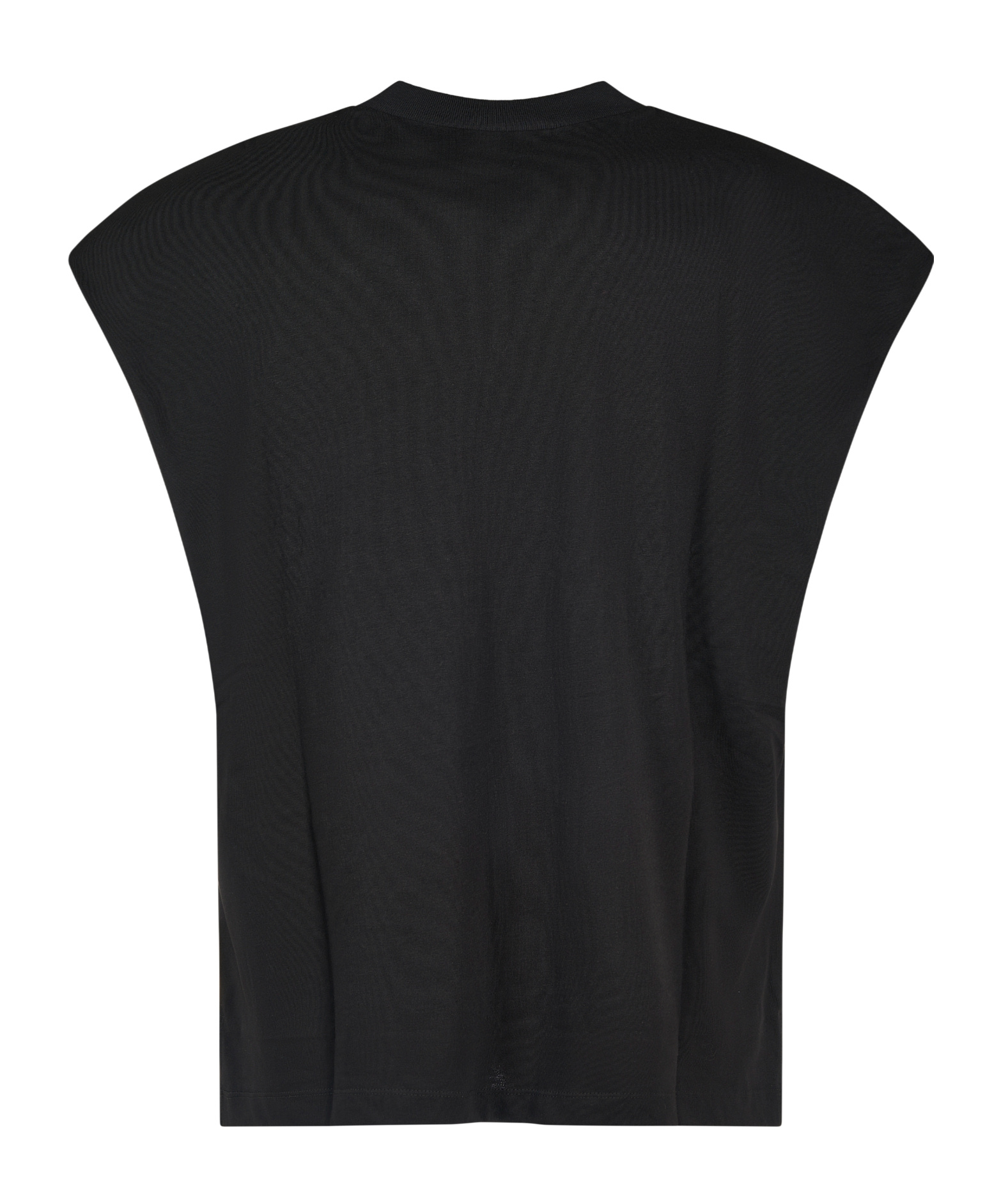 Dries Van Noten Oversized Black T-shirt With Structured Shoulders In Black
