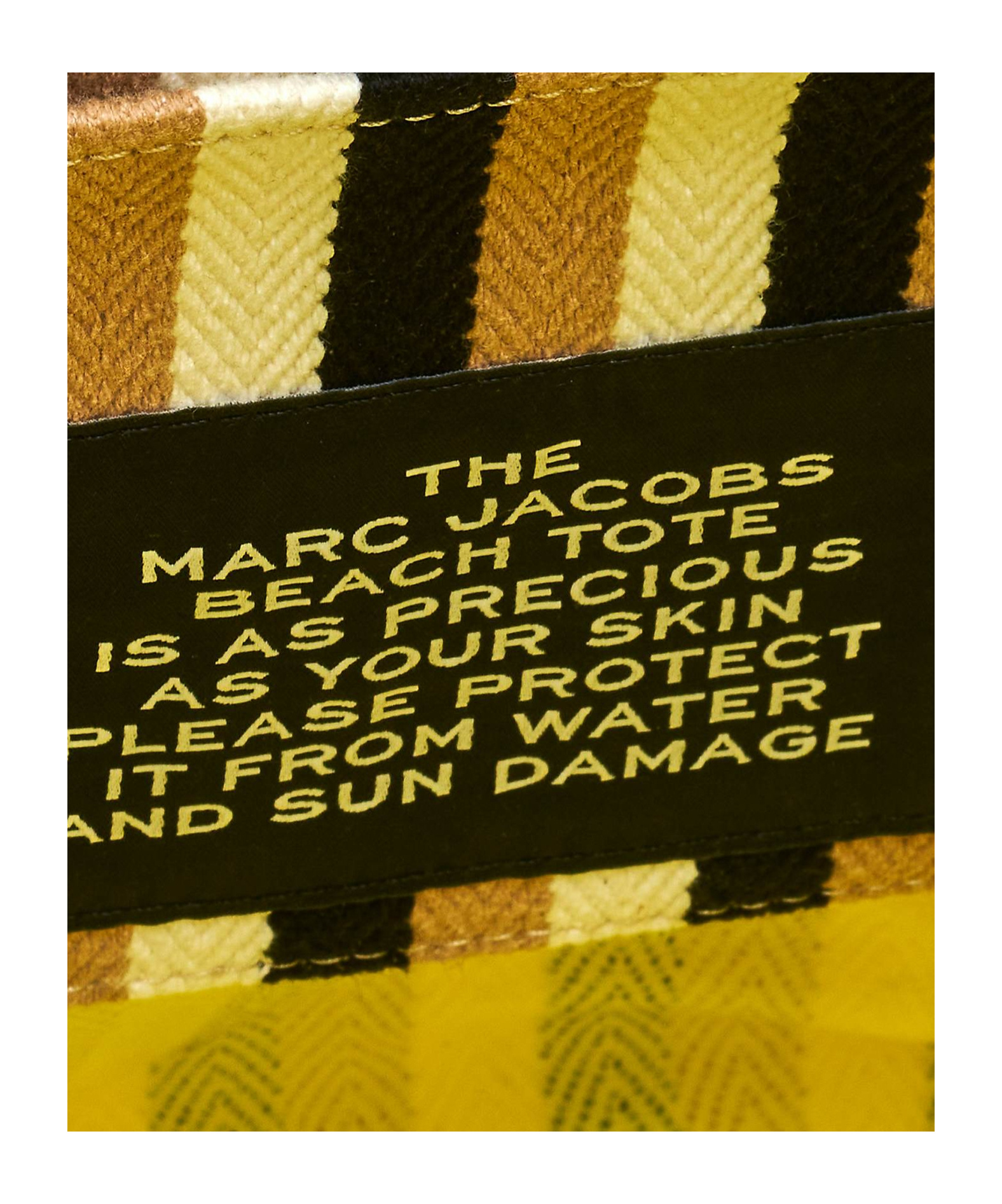 Marc Jacobs Striped Tote Bag In Nude