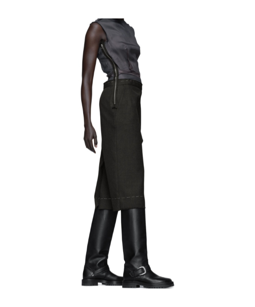 Maison Margiela Panelled Pencil Dress In Multi