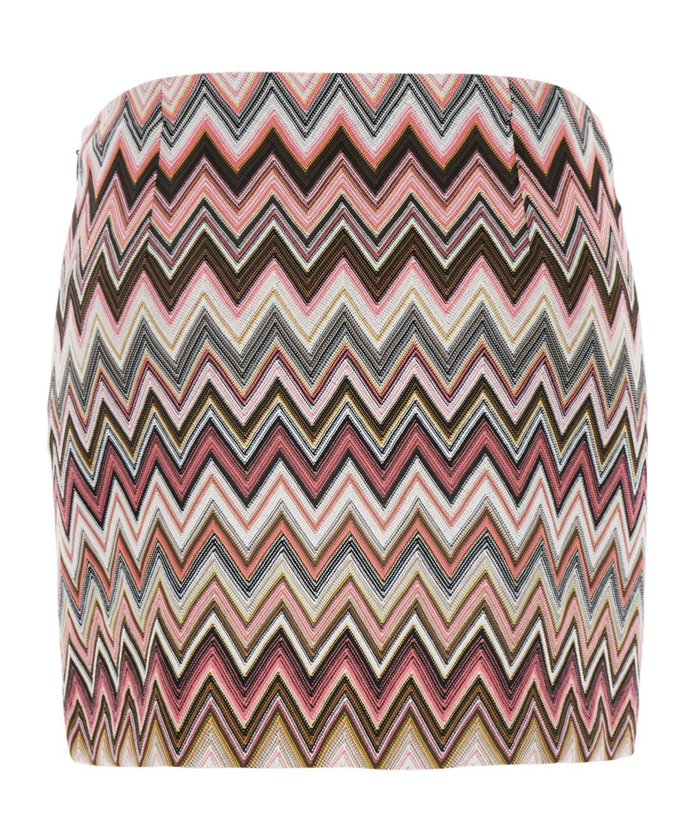 Shop Missoni Zigzag Mini Skirt In Multicolor