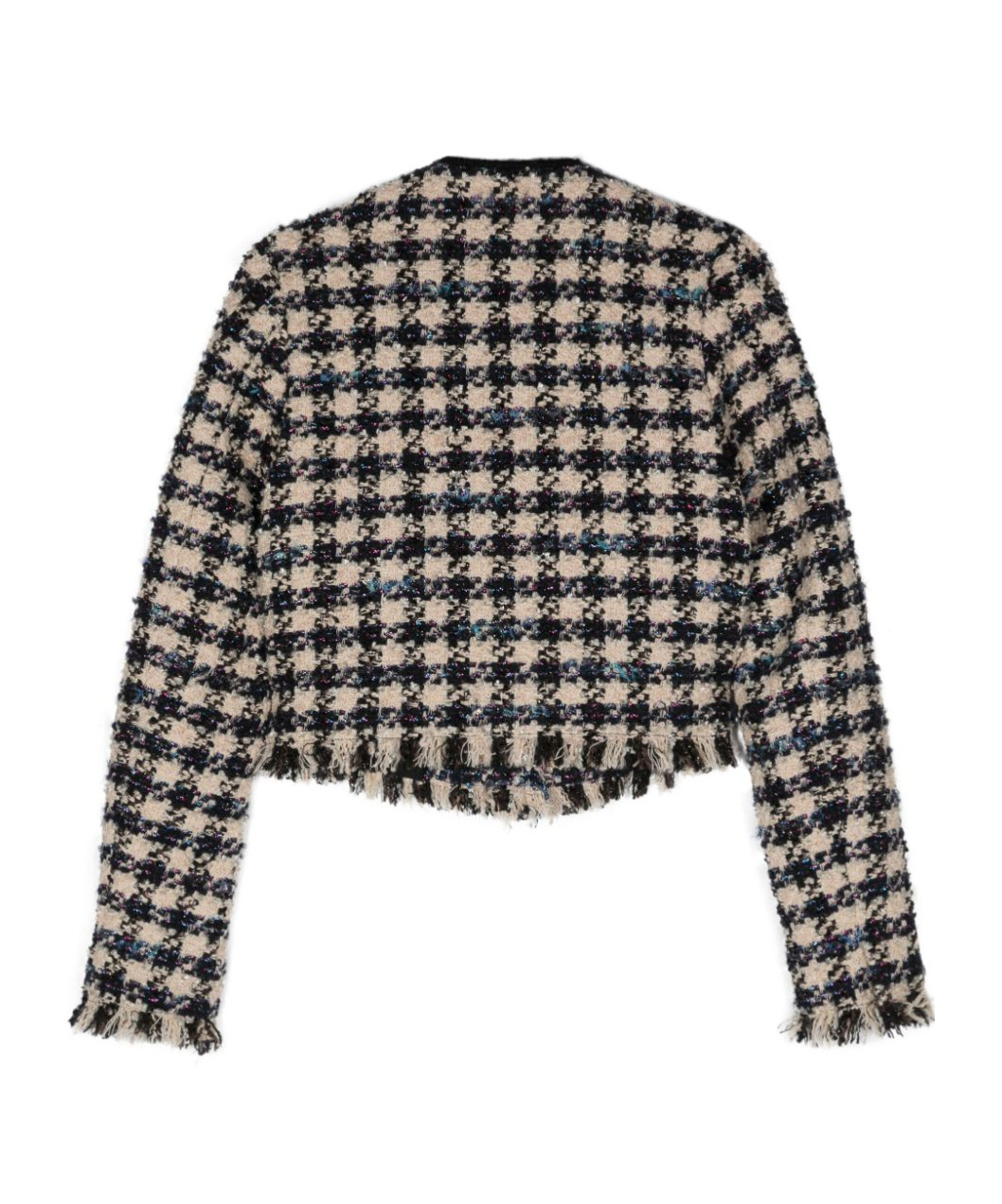 Forte Forte Pied De Coque Tweed Boxy Jacket In Black