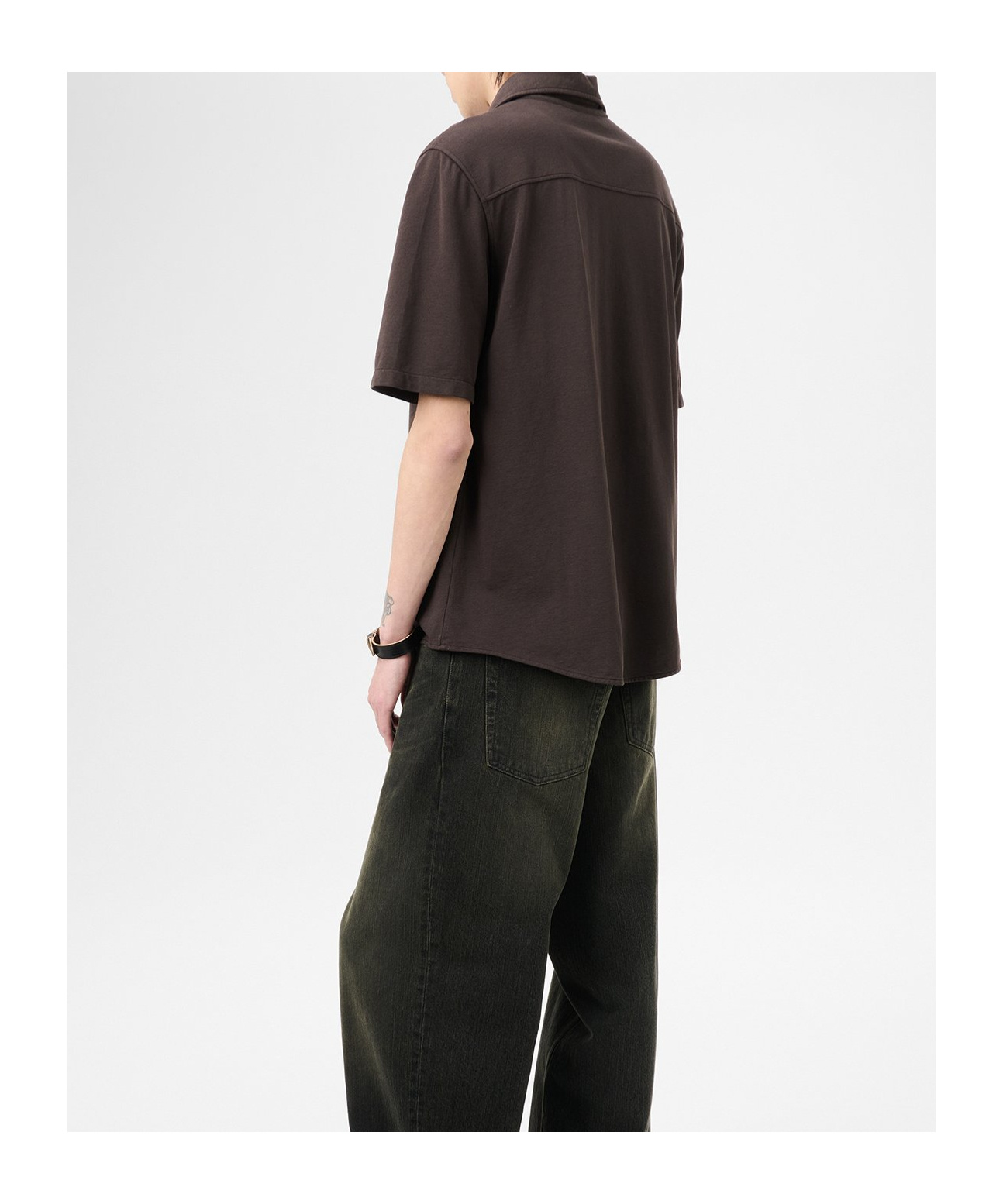 Our Legacy Lapel Short-sleeved Shirt In Black