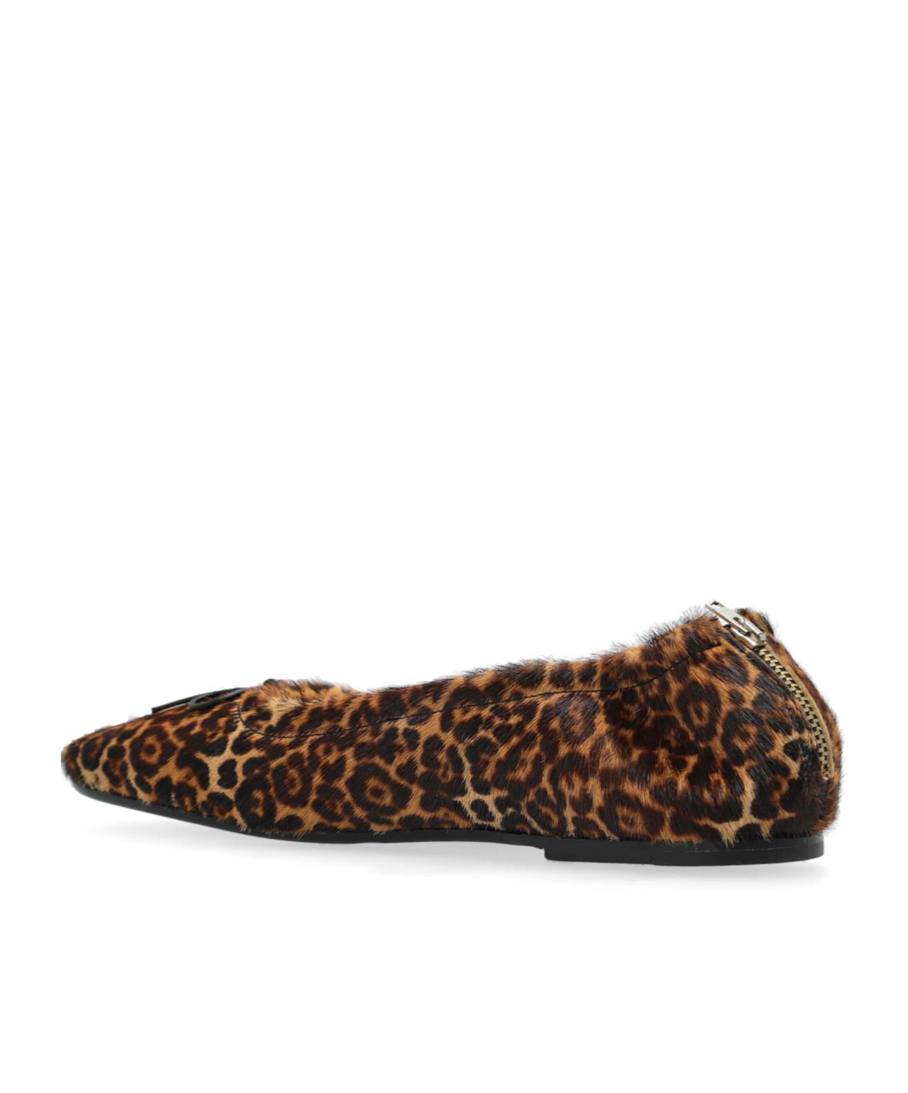 Golden Goose Amy Leopard-print Ballet Flats In Black