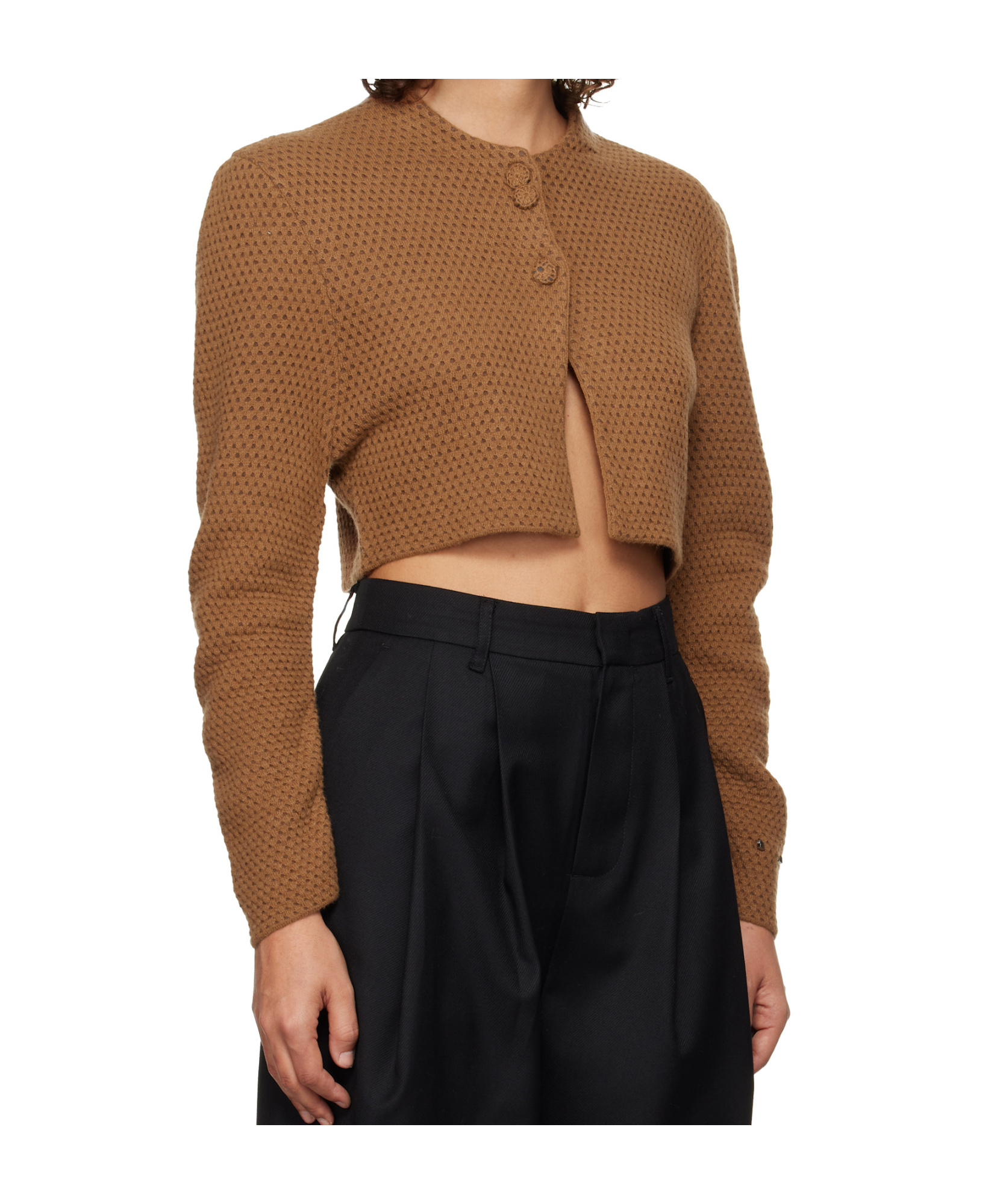 Ader Error Crew Neck Knitted Cardigan