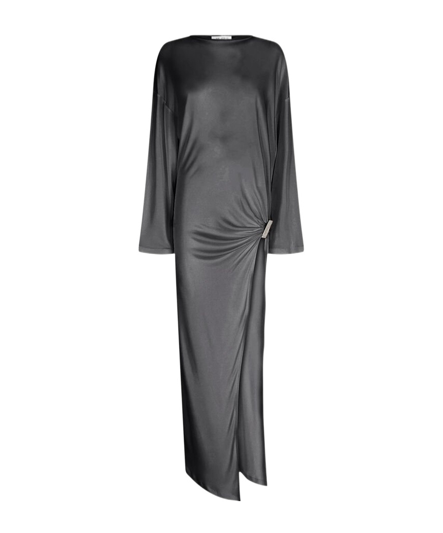 Attico Midi Dress In Black