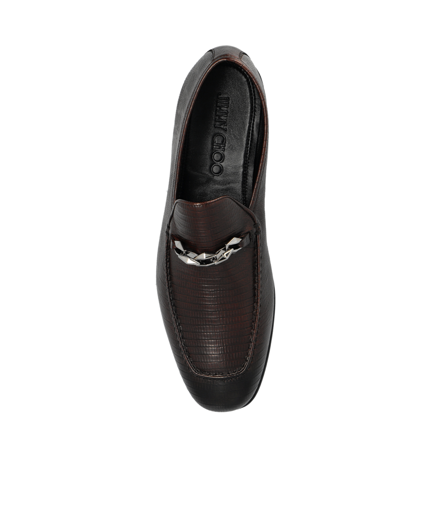 Jimmy Choo Marti Reverse Loafers In Black