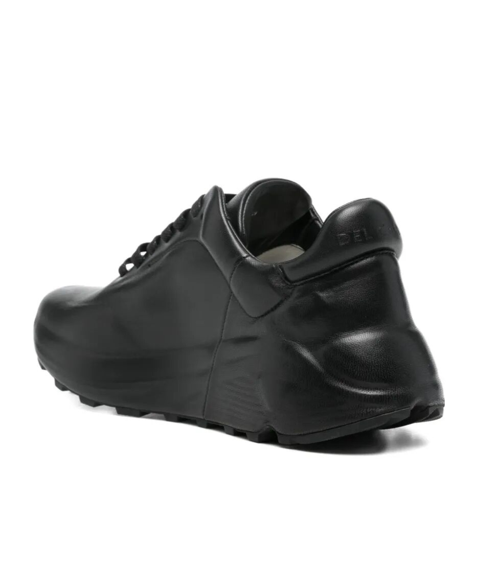 Roberto Del Carlo Leather Sneakers In Black