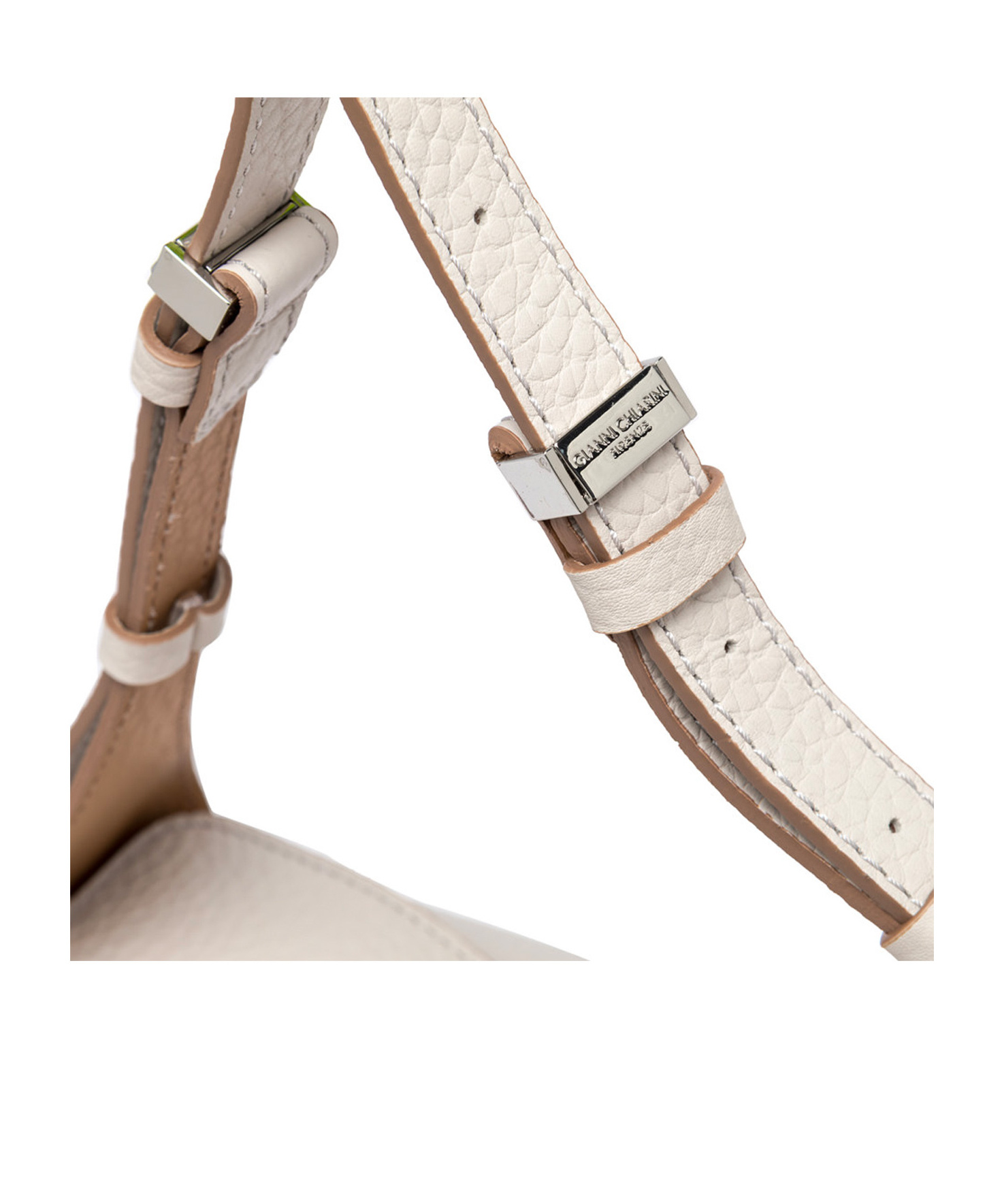 Gianni Chiarini Square Shoulder Bag In White
