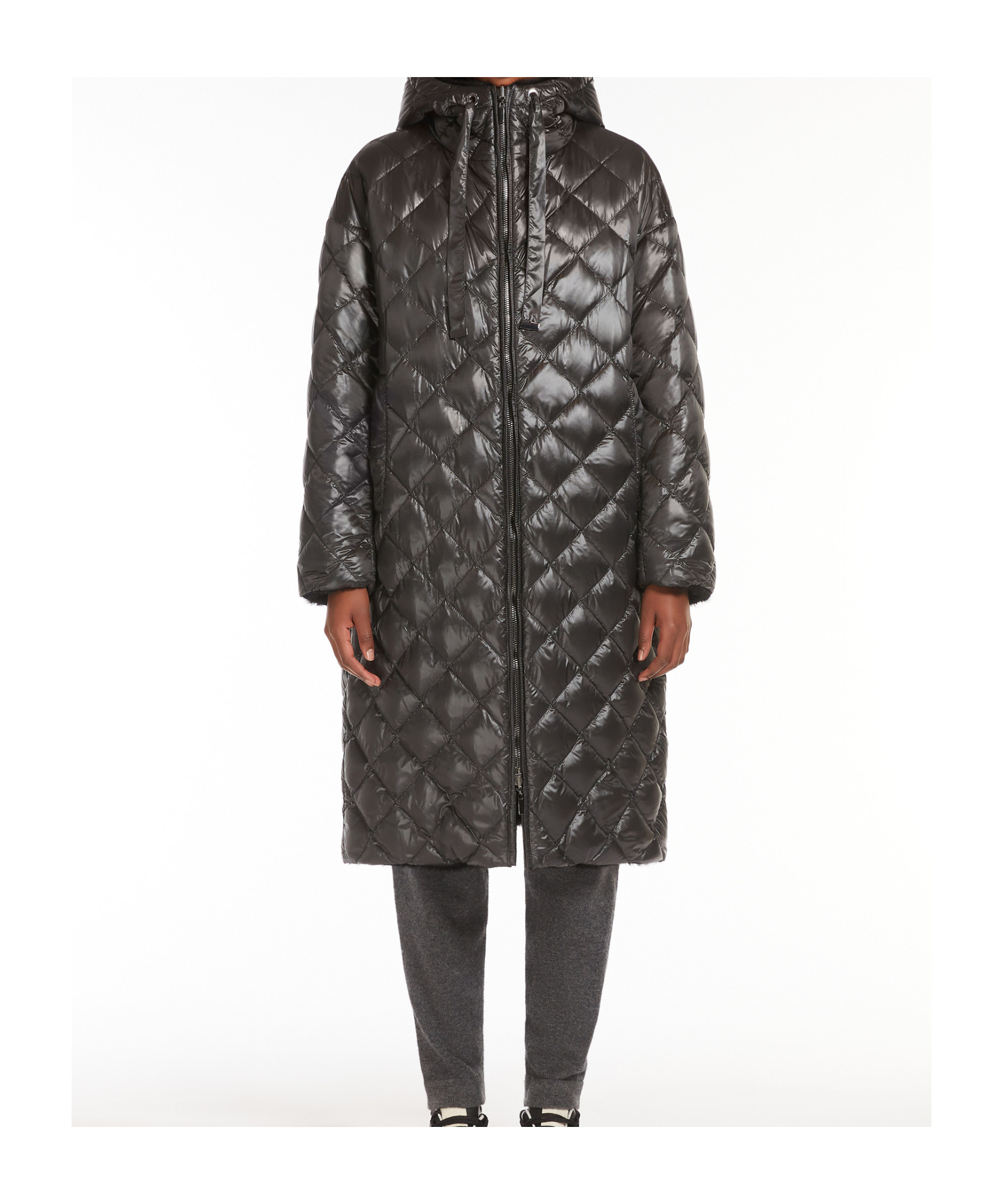 MAX MARA ALPACA WOOL AND WOOL DOUBLE-SIDED DOWN JACKET