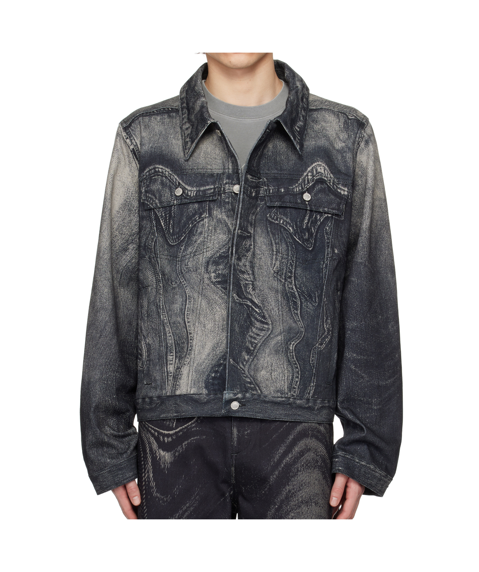 Camperlab Twist Print Denim Jacket