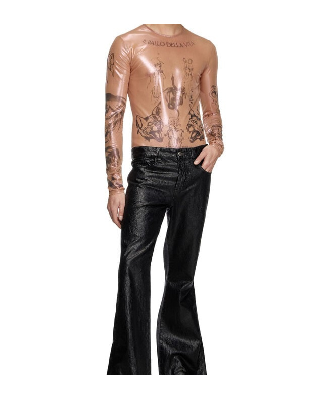 Shop Diesel X Damiano David T-claude-dd Top In Nude
