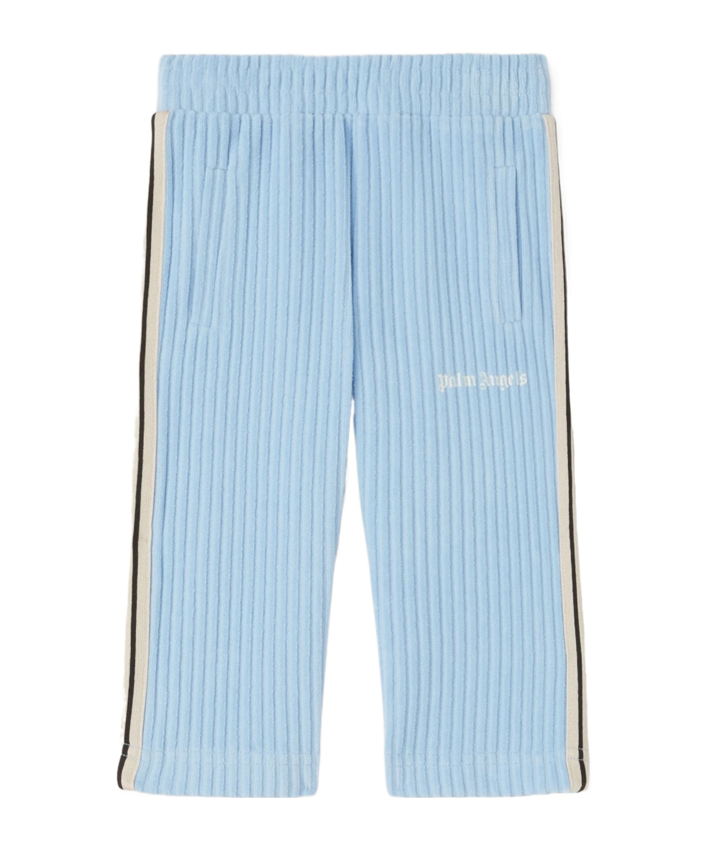 Palm Angels Embroidered Sweatpants In Blue