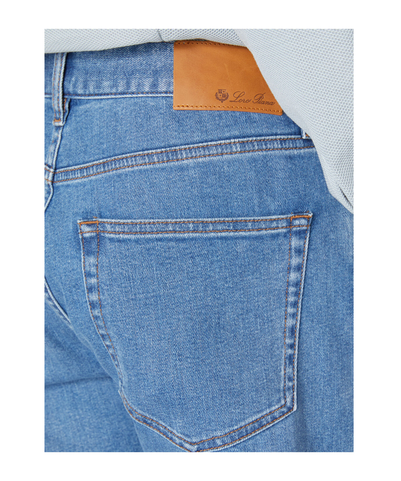 Loro Piana Quarona Belt-loop Jeans In Blue