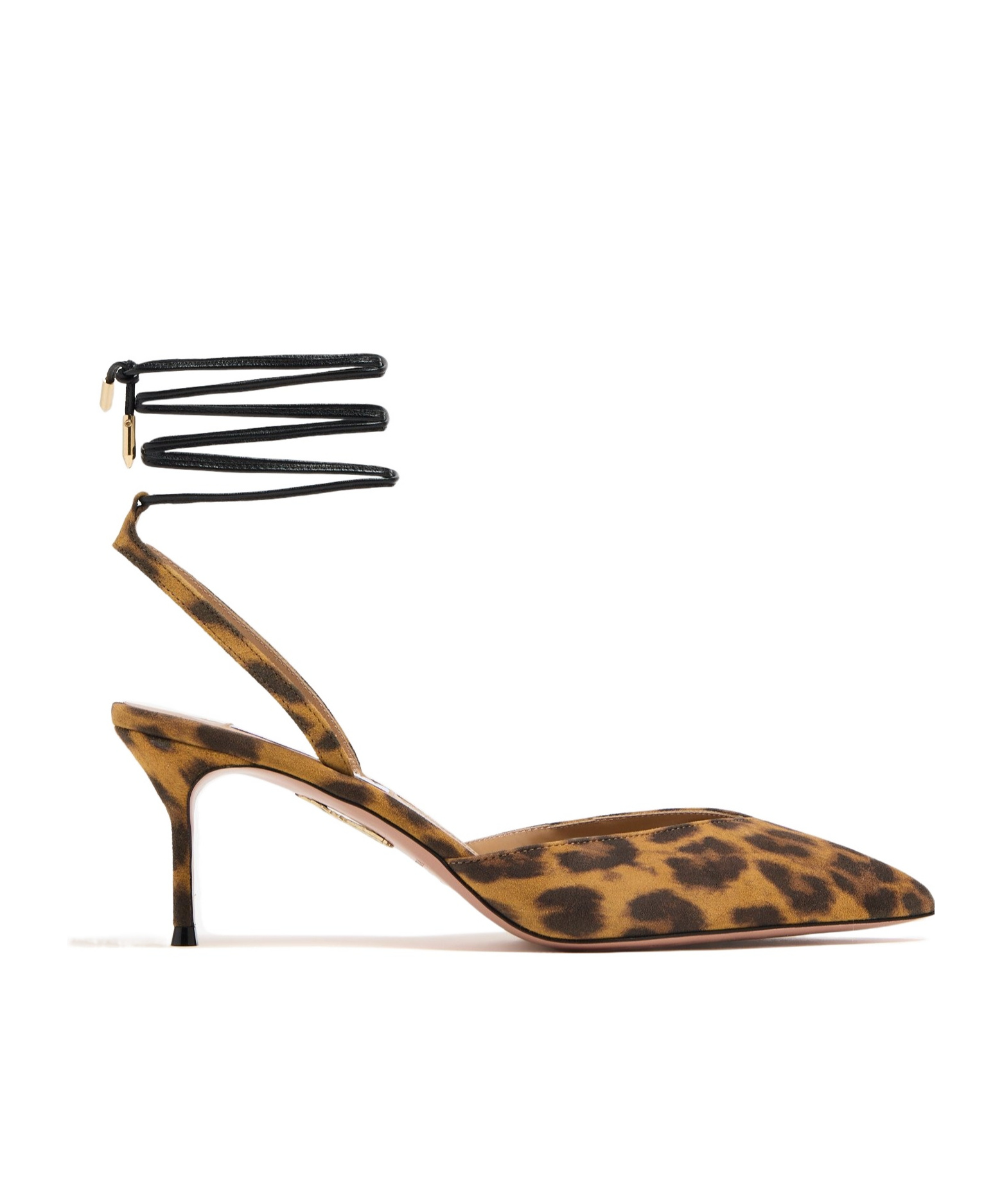 Aquazzura Beyond Animal-print Leather Slingback Pumps In Animal Print