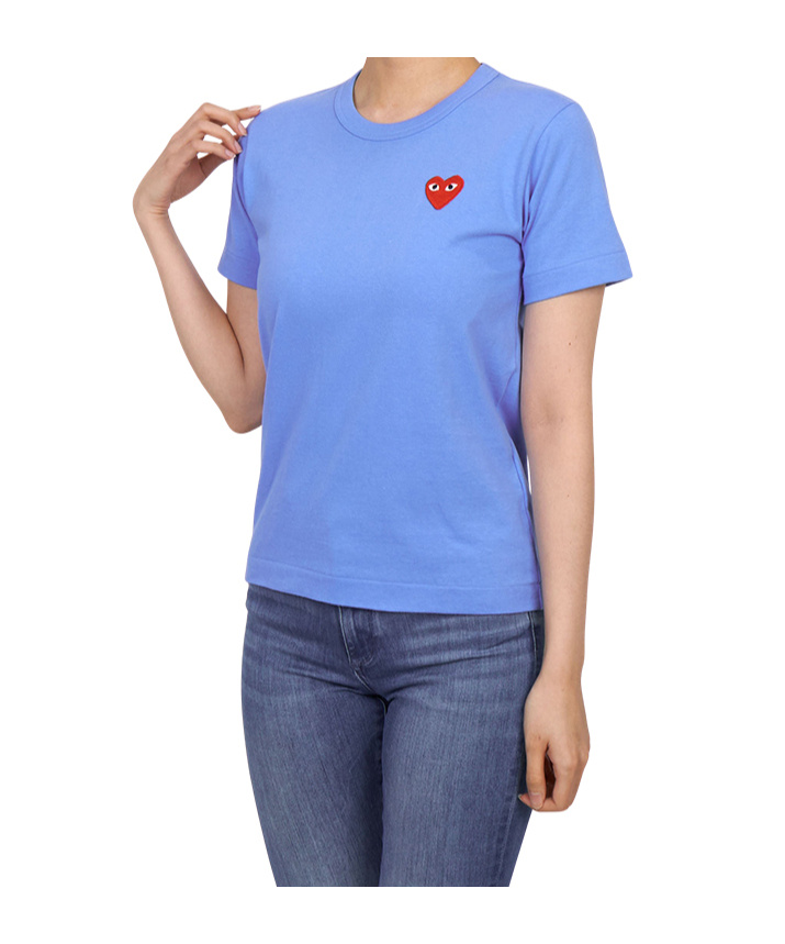 Comme Des Garçons Crew Neck T-shirt In Blue