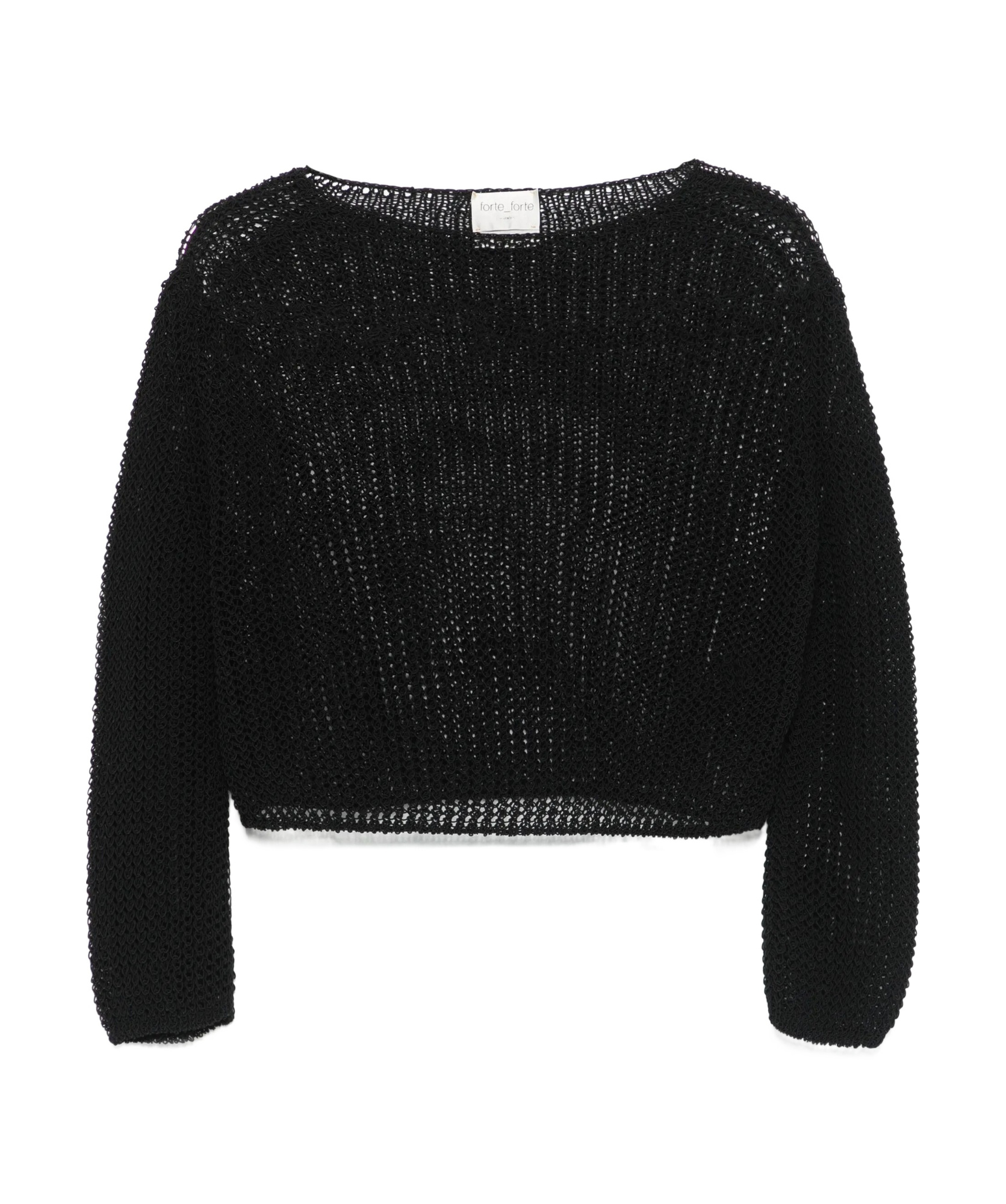 Shop Forte Forte Crew Neck Sweater In Noir