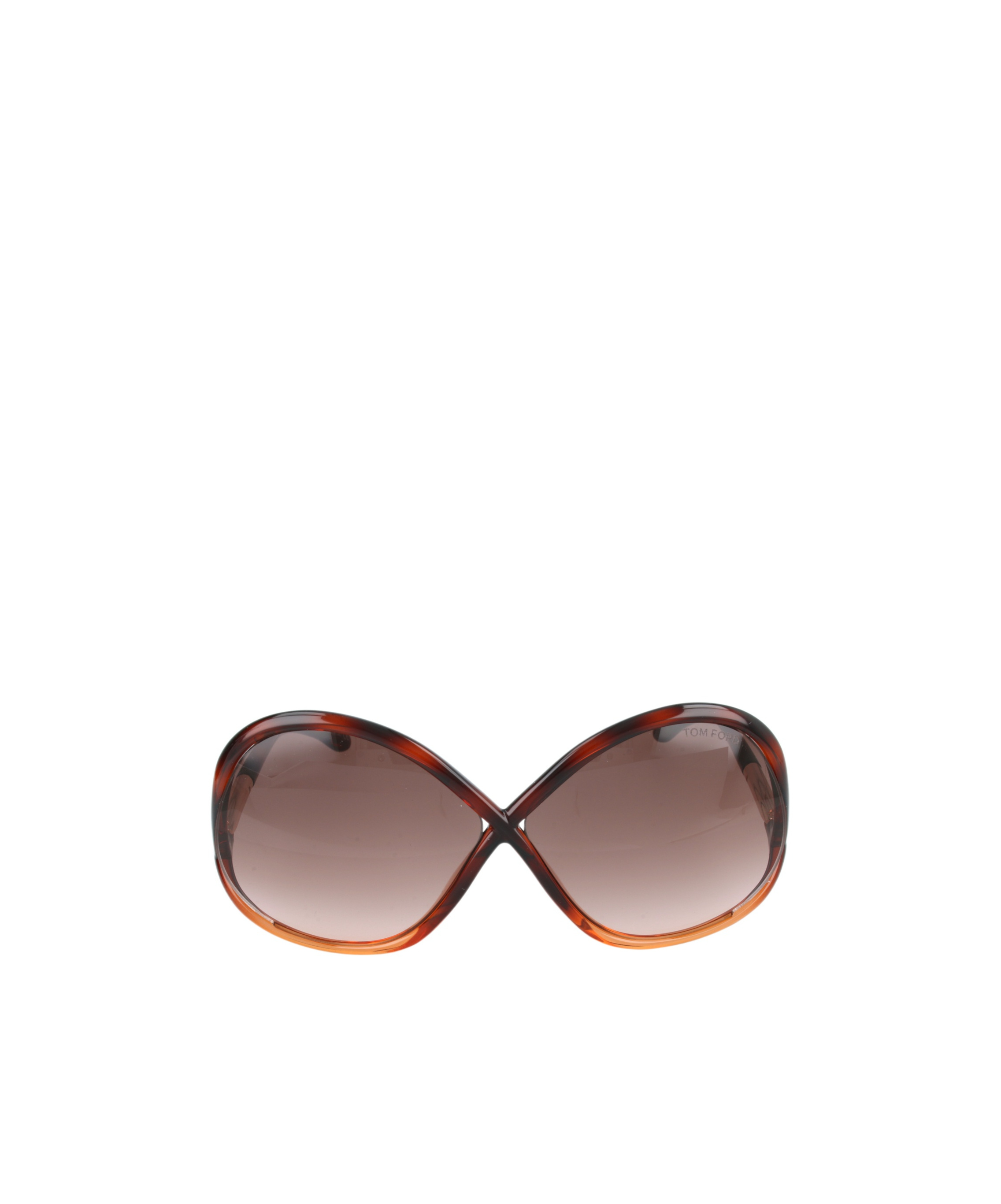 Tom Ford Geometric Frame Sunglasses In Brown