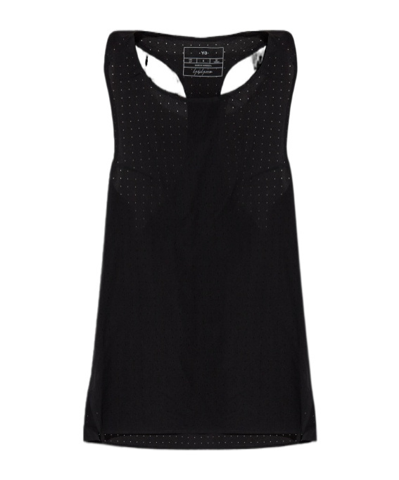 Y-3 Perforated-detail Tank Top In Black