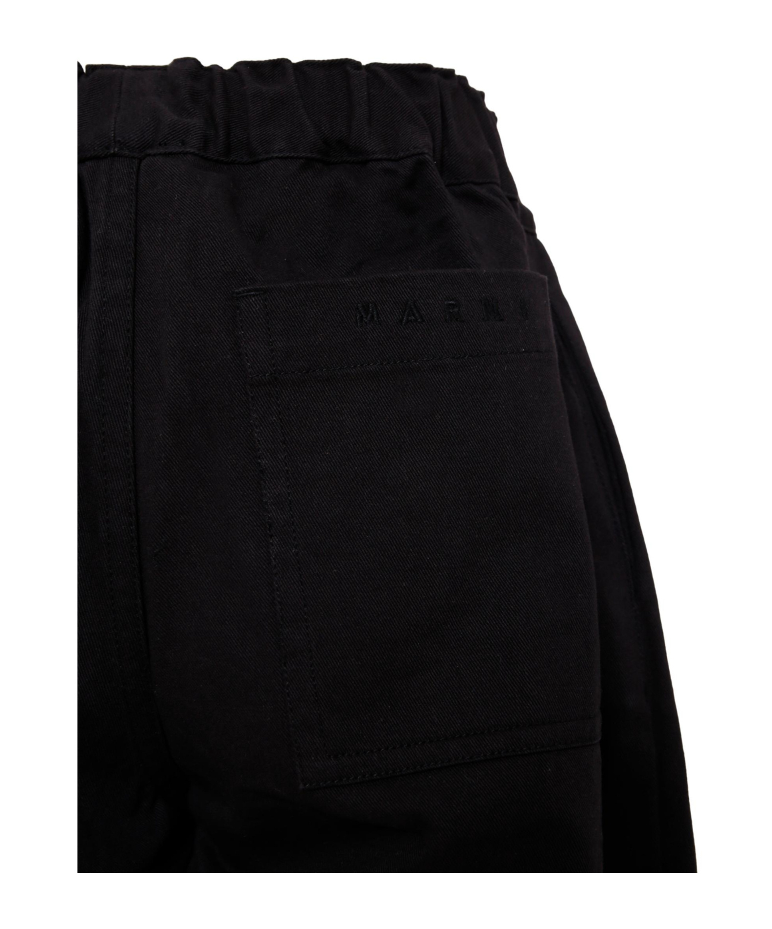 Marni Cotton Trousers In Black