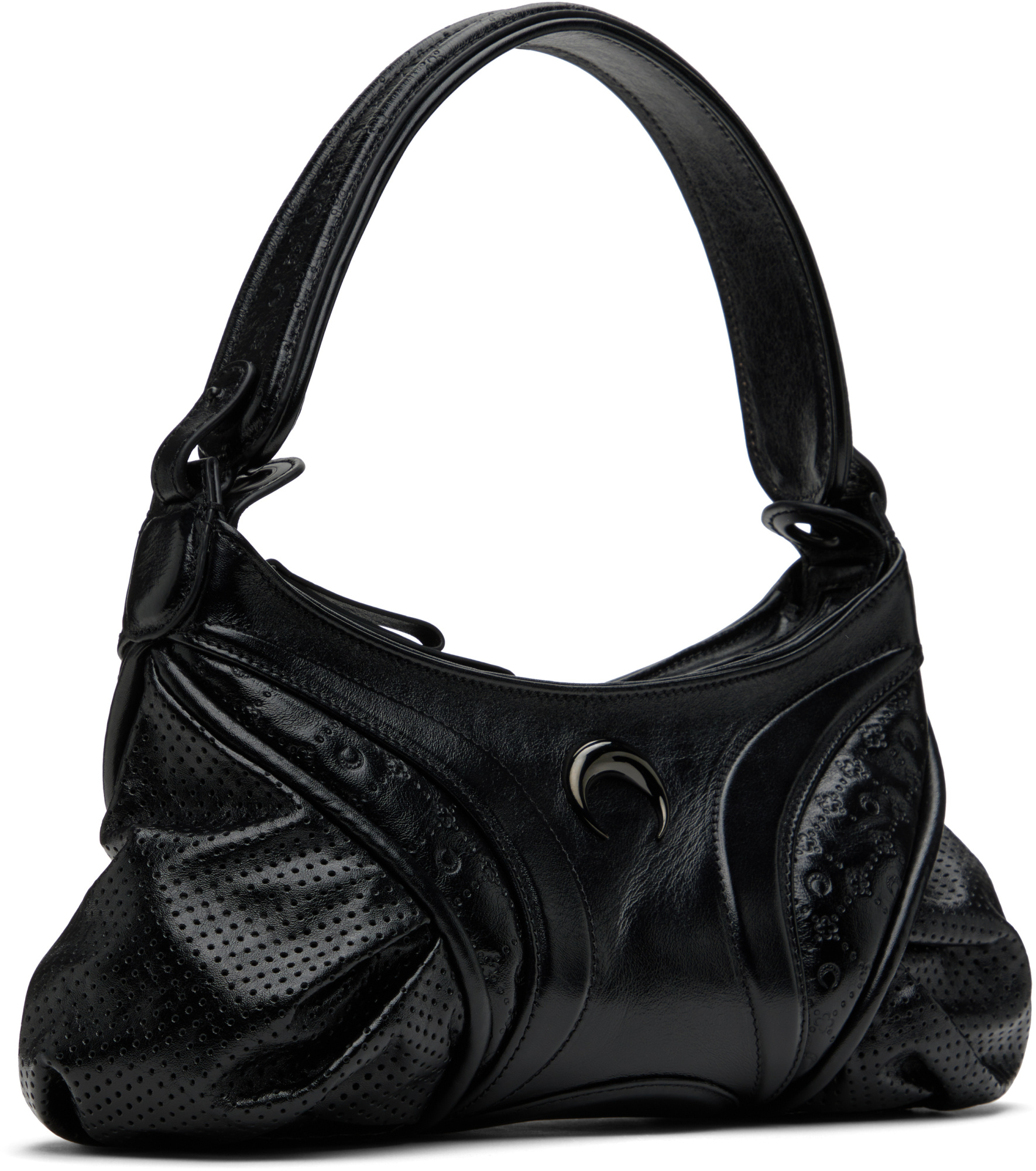 Marine Serre Embossed Futura Shoulder Bag
