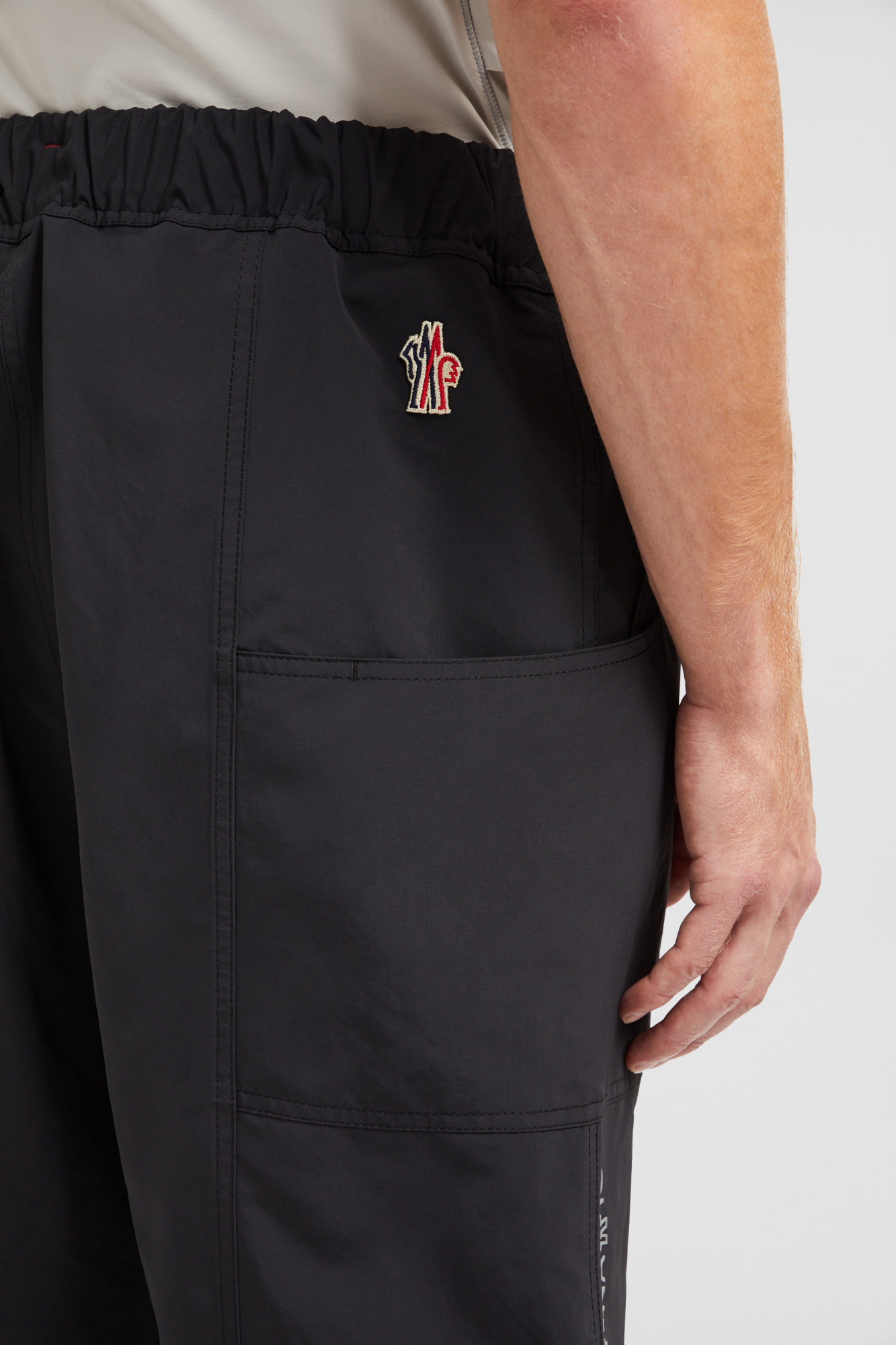 Moncler Day-namic Nylon Bermuda Shorts With Adjustable Drawstring In Black