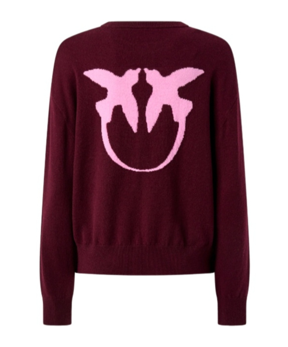 PINKO PINKO MARTINICA LOGO INTARSIA JUMPER