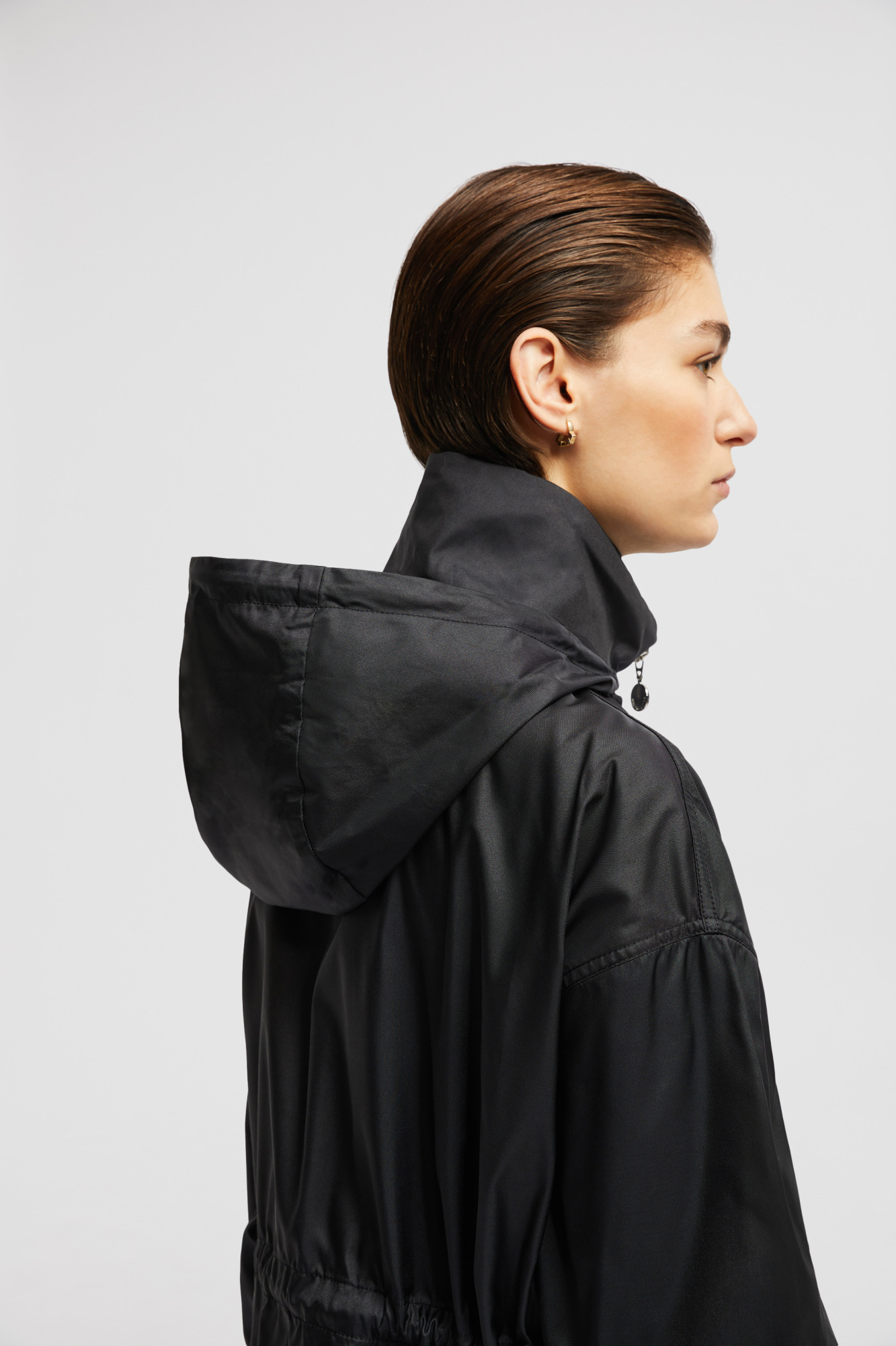 Shop Moncler Adhemar Parka Coat In Black