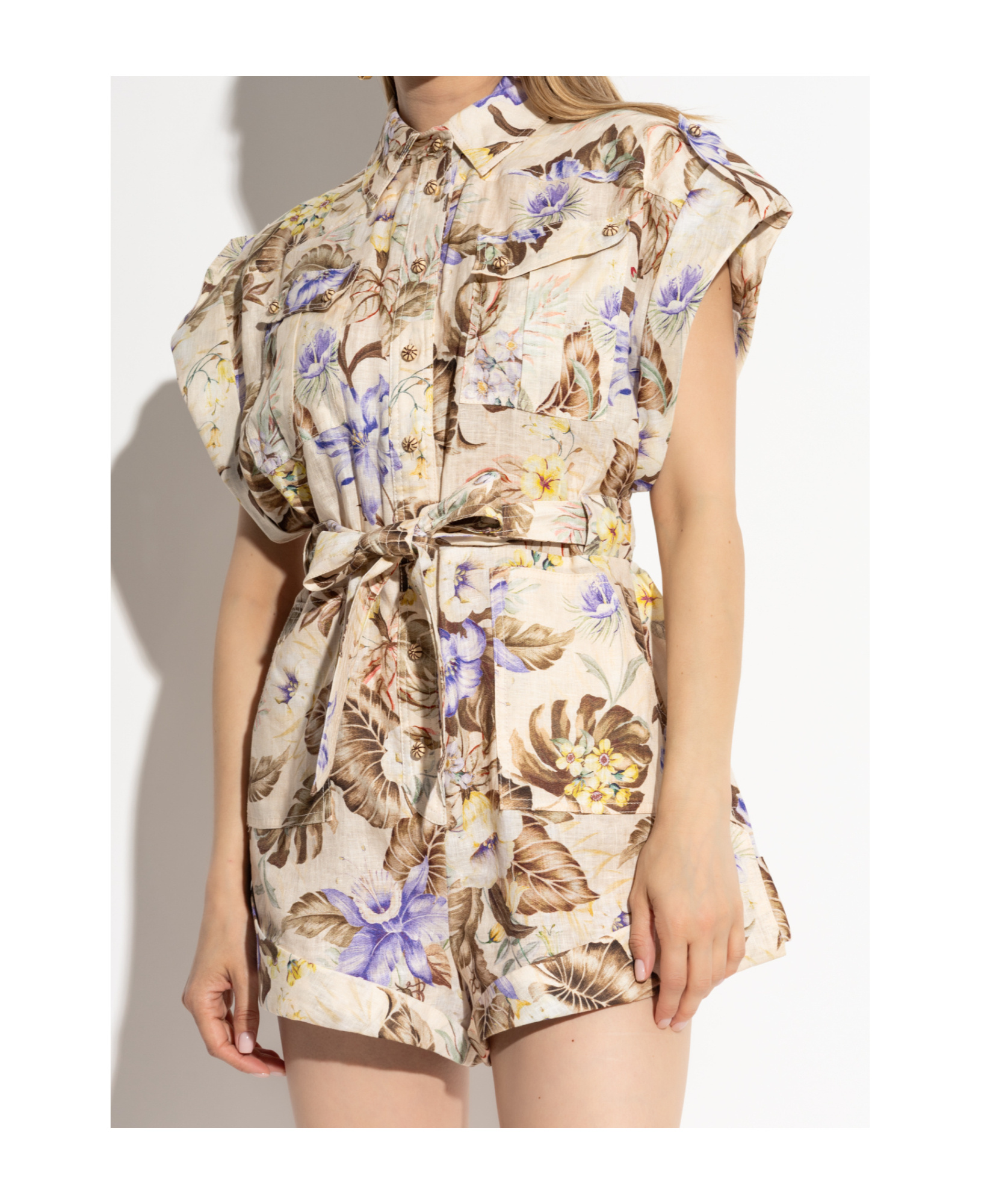 Zimmermann Floral Pattern Jumpsuit In Multi