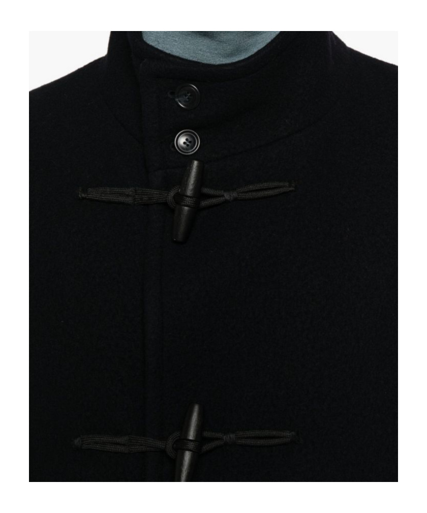 Tagliatore Tailored Blue Coat With Structured Silhouette And Timeless Appeal In Black