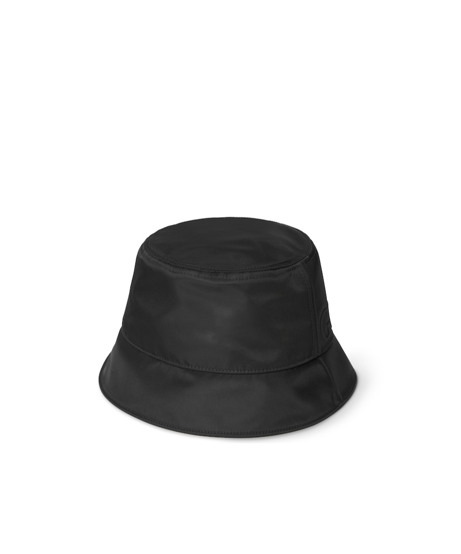 Gucci Nylon Fisherman Hat Decorated With Logo In Black