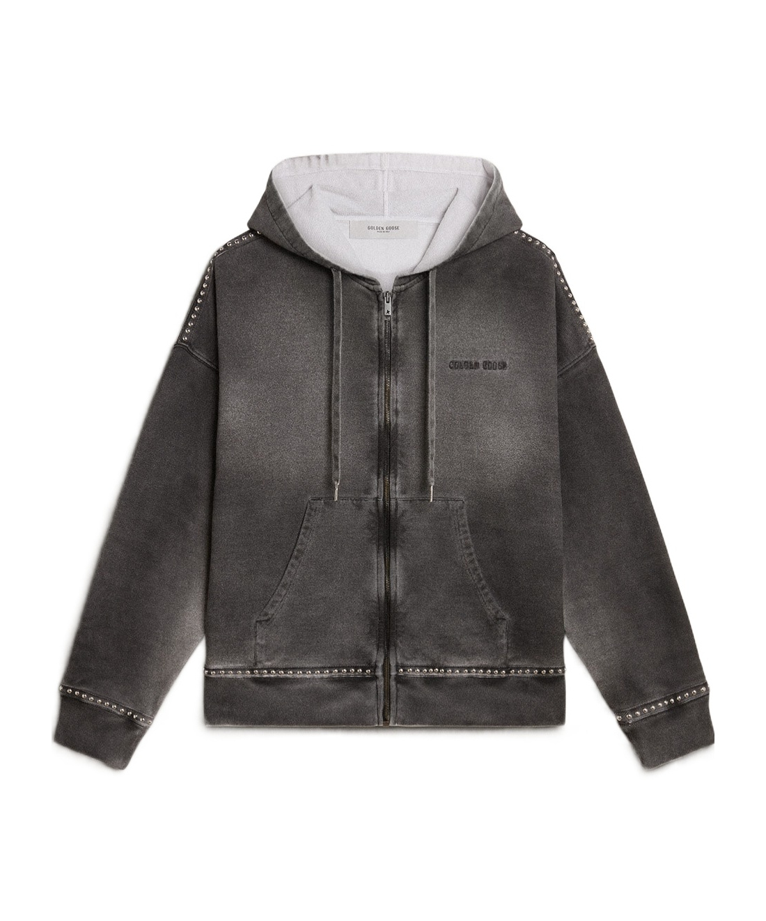 Golden Goose Rivet Paint Effect Sweatshirt In Black