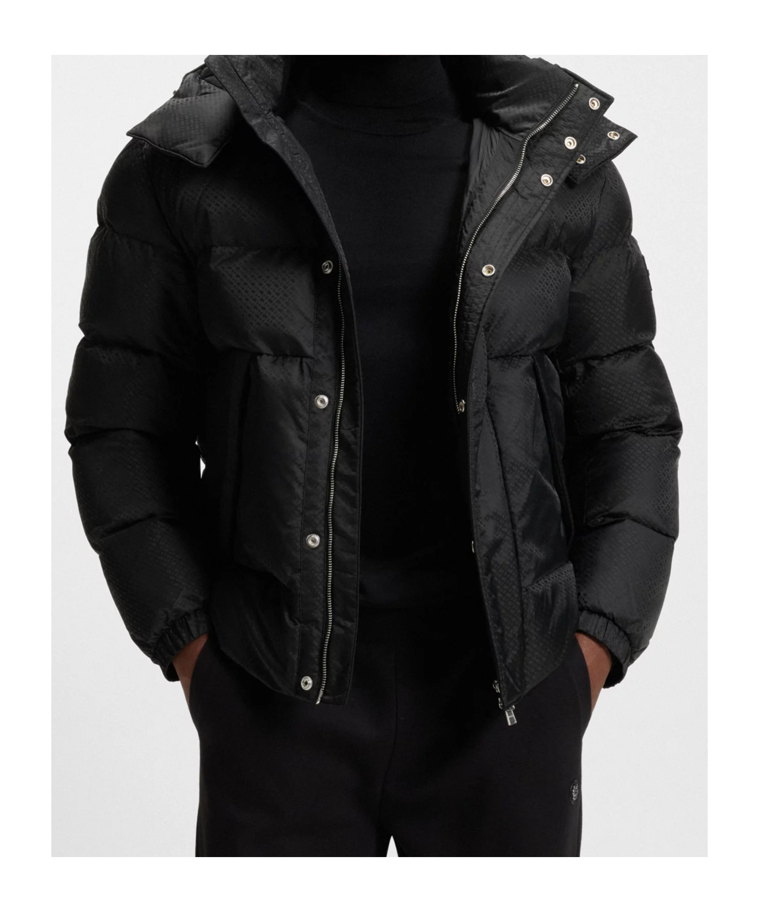 Hugo Boss Boss Corbinian5 Hooded Jacket Black