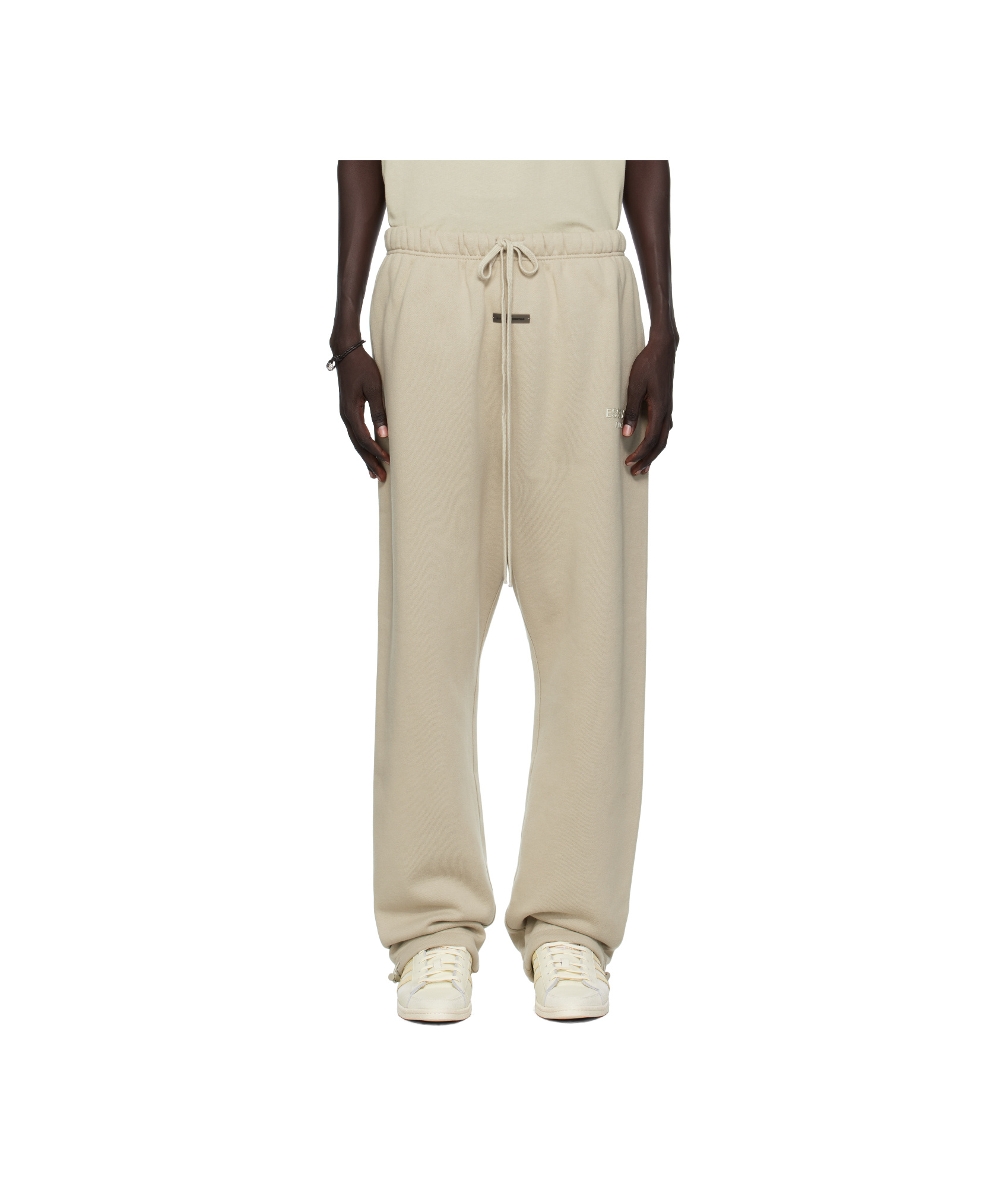 Essentials Logo-banded Track Pants In Neutral