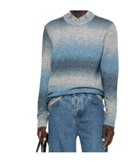 Samsoe & Samsoe Striped Sweater In Blue