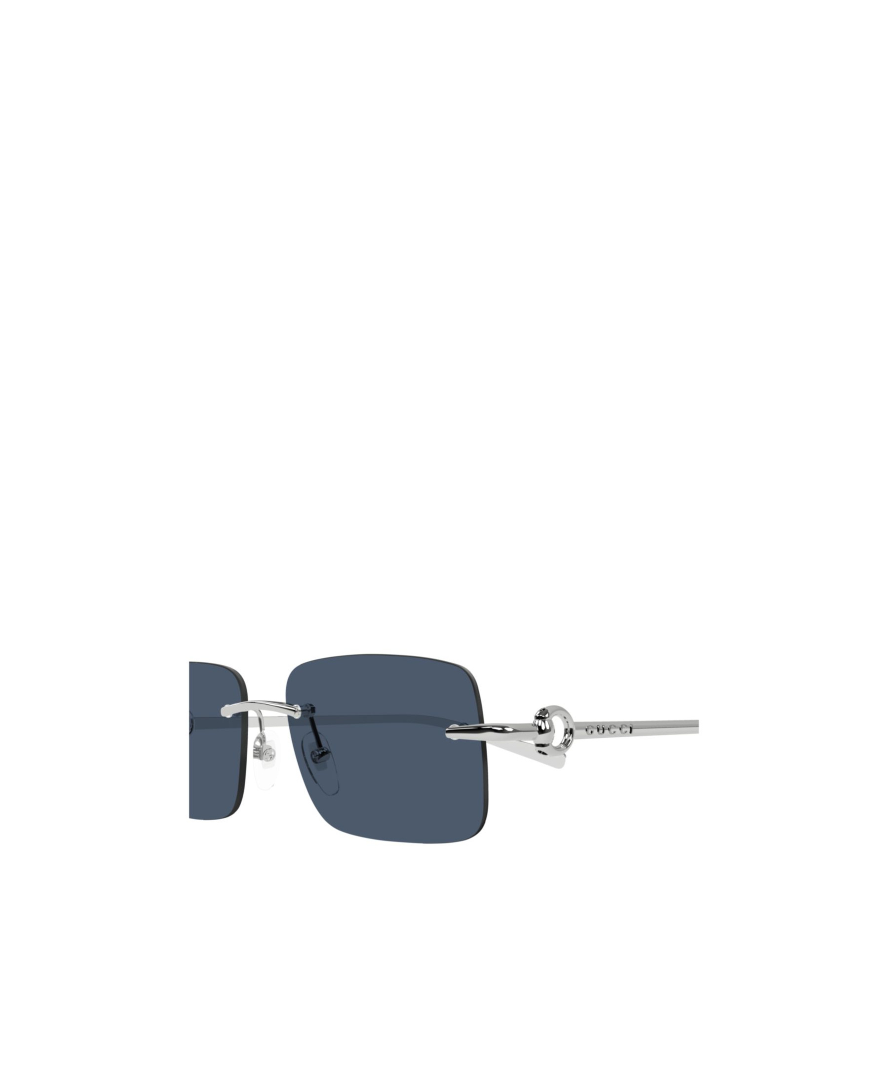 Gucci Gg1703s-003 Silver-silver-blue In Blue