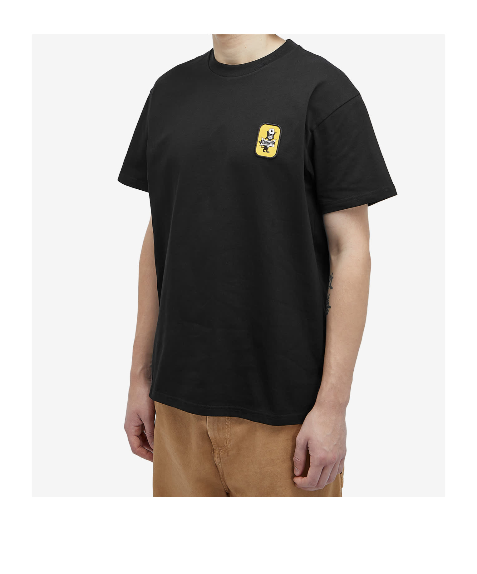 Carhartt Mens Black Signal Short-sleeve Cotton-jersey T-shirt In Black