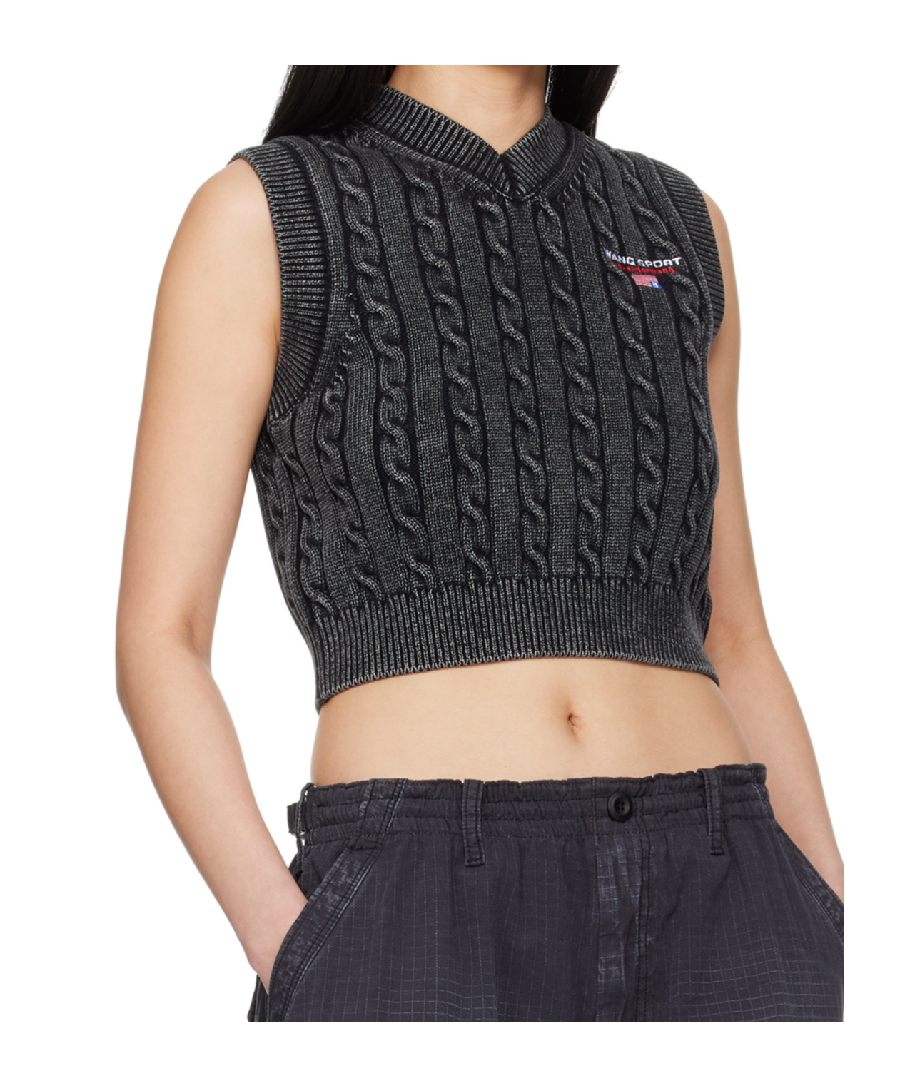 ALEXANDER WANG T CABLE-KNIT VEST