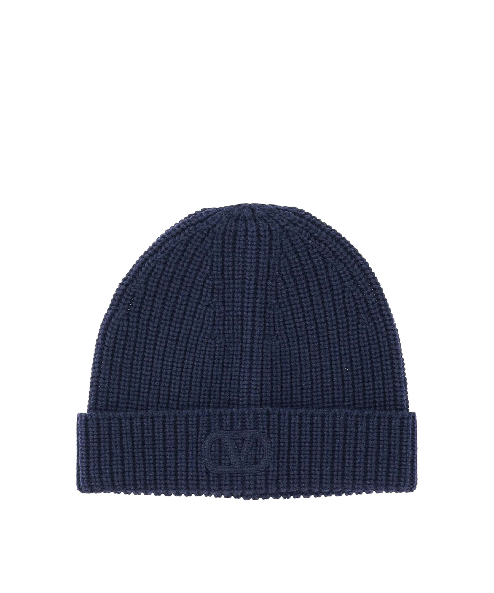 Valentino Vlogo Knitted Beanie In Black