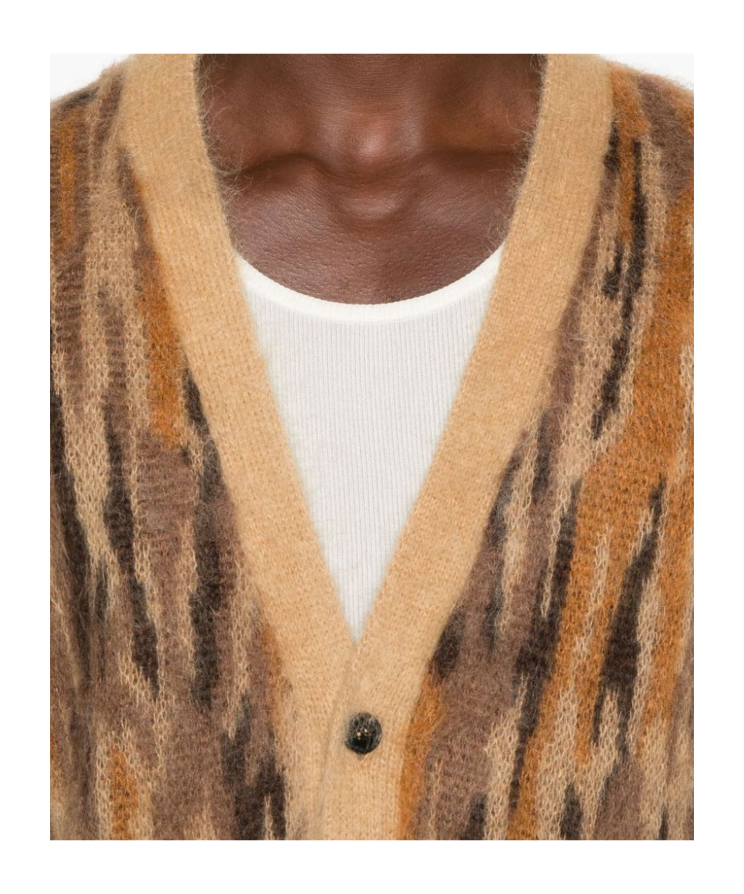 Roberto Collina Jacquard Pattern Sweater In Brown